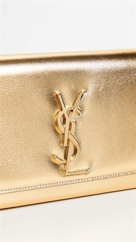 ysl embroidered clutch|YSL metallic clutch.